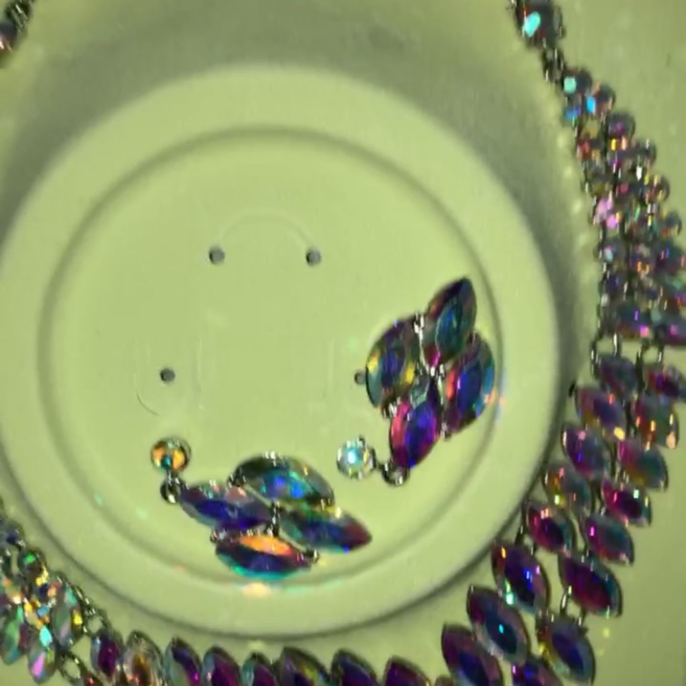 Necklace and earrings